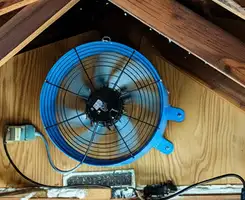 attic fan services with installed attic ventilation fan system in Myrtle Beach, SC